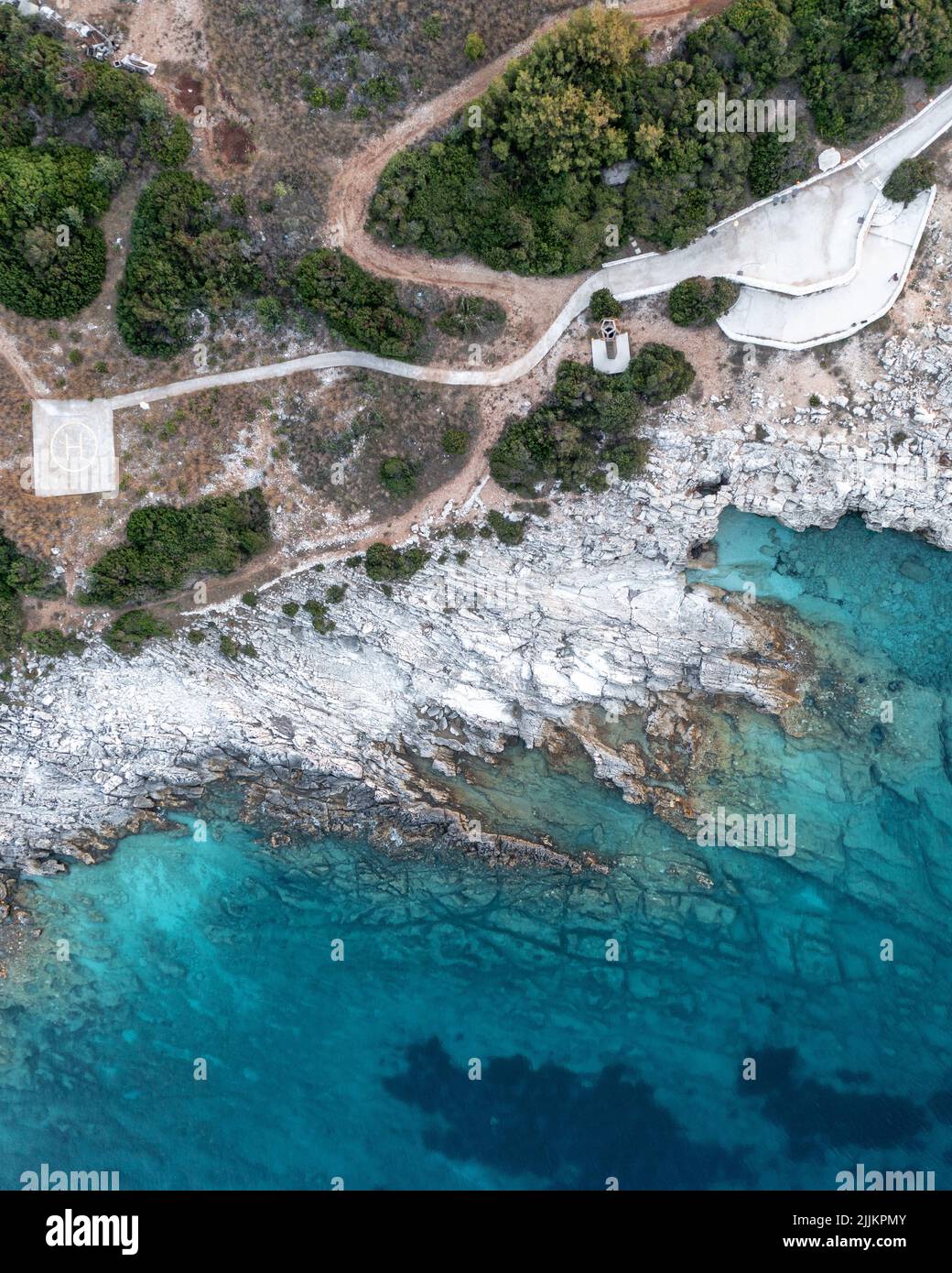 Aerial panorama view sea rocks hi-res stock photography and images - Alamy