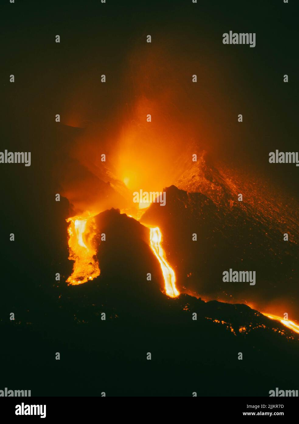 Photography of volcano eruption the last year Stock Photo - Alamy
