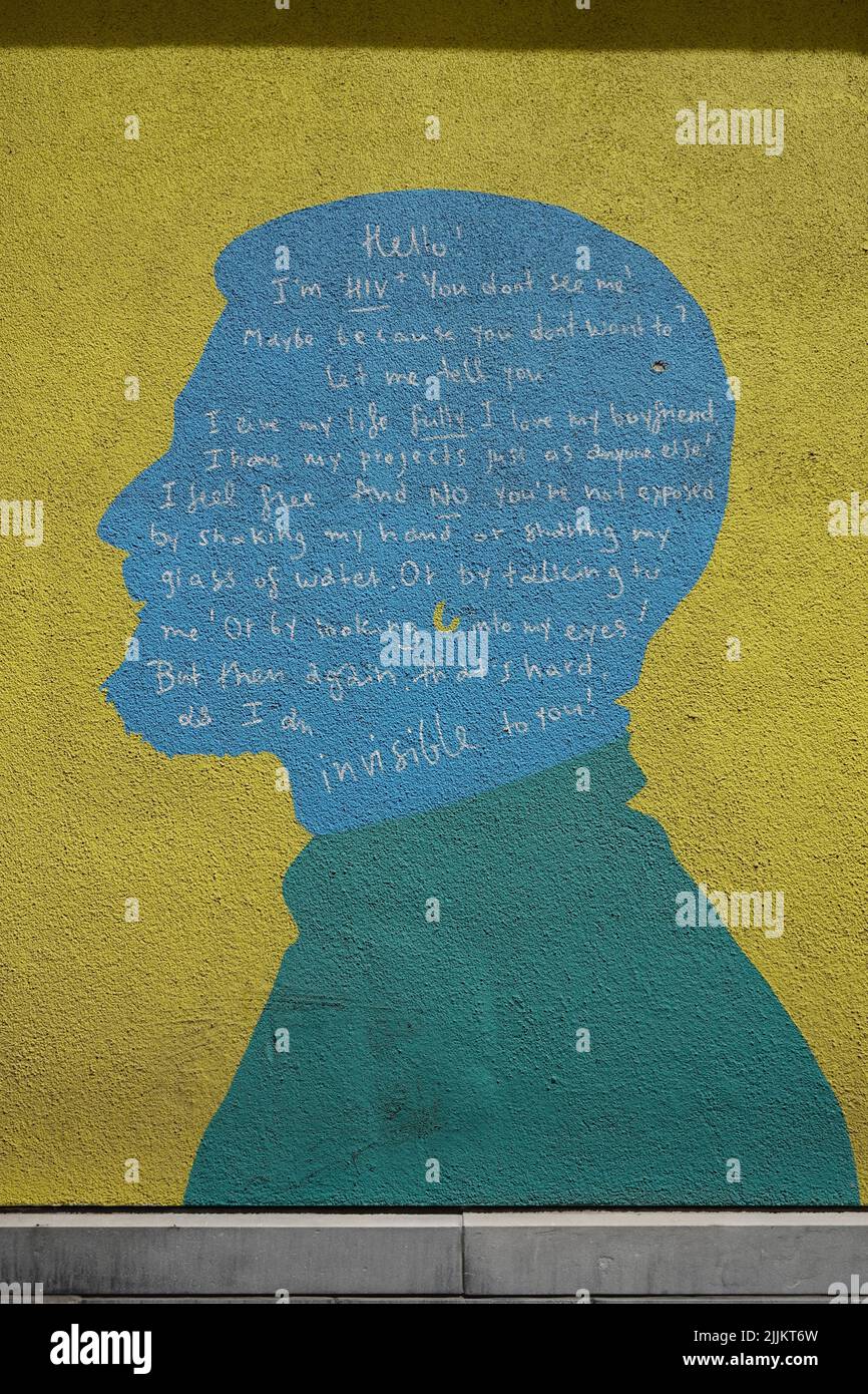 Brüssel, Rainbow House, Wandbild, Lollepot Straat // Brussels, Rainbow House, Wall Painting