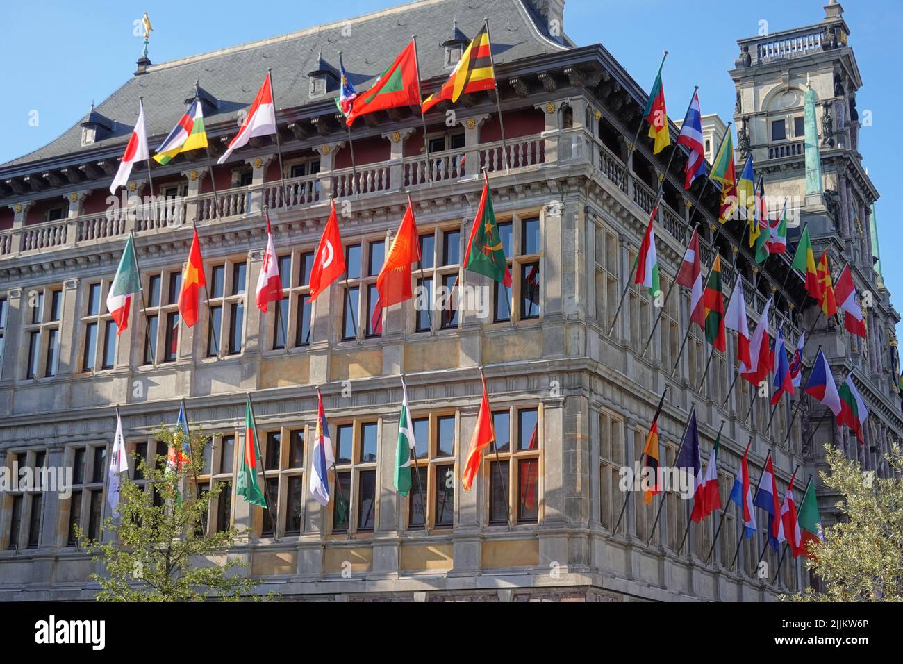 Antwerpen, Rathaus // Antwerp, Town Hall Stock Photo Alamy