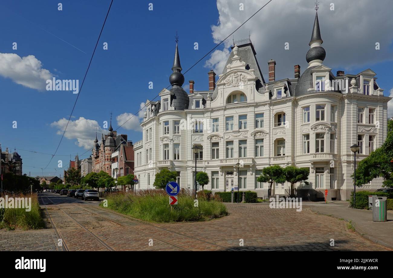 Antwerpen, Anvers, Jugendstilviertel in Berchem // Antwerp, Berchem, Art Nouveau District Stock Photo