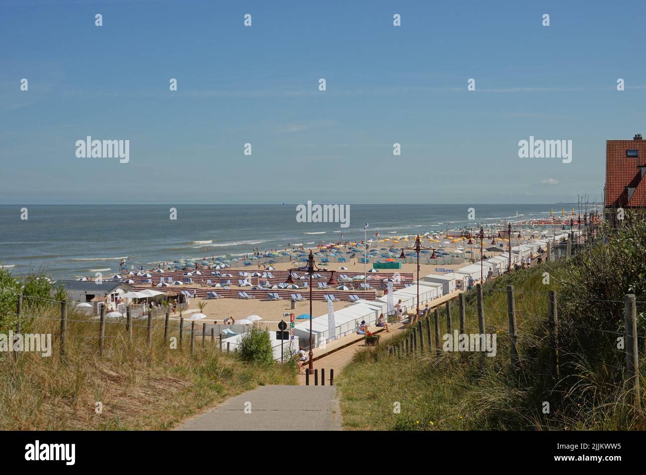 Belgien, De Haan, Strand // Belgium, De Haan, Beach Stock Photo