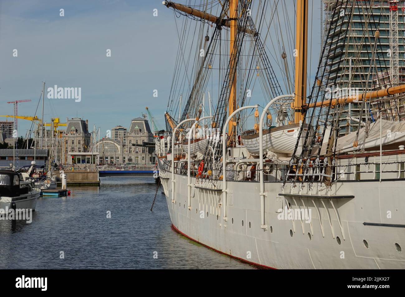 Belgien, Oostende, Hafen // Belgium, Oostende, Harbour Stock Photo
