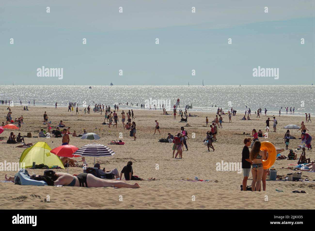 Belgien, Oostende, Strand // Belgium, Oostende, Beach Stock Photo