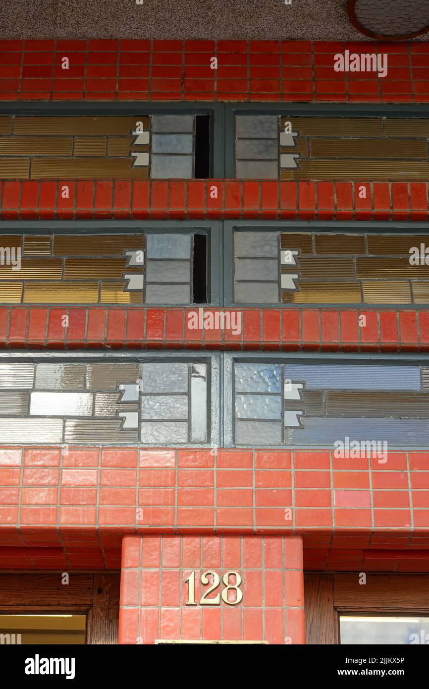 Gent, Gebäude der Zeitung Dagblad Vooruit // Ghent, Newspaper Dagblad Vooruit Building Stock Photo