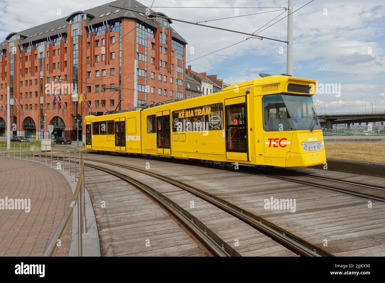 Charleroi, Straßenbahn, Metro, rekonstruierter BNWagen // Charleroi