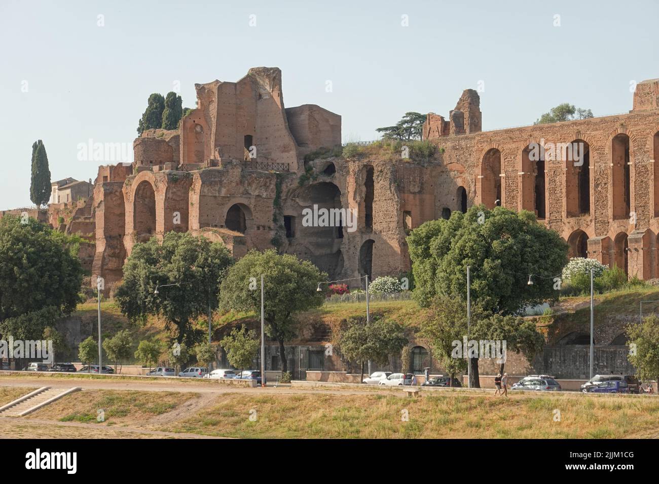Rom, Circus Maximus, Terme di Massenzio // Rome, Circus Maximus, Terme di Massenzio Stock Photo
