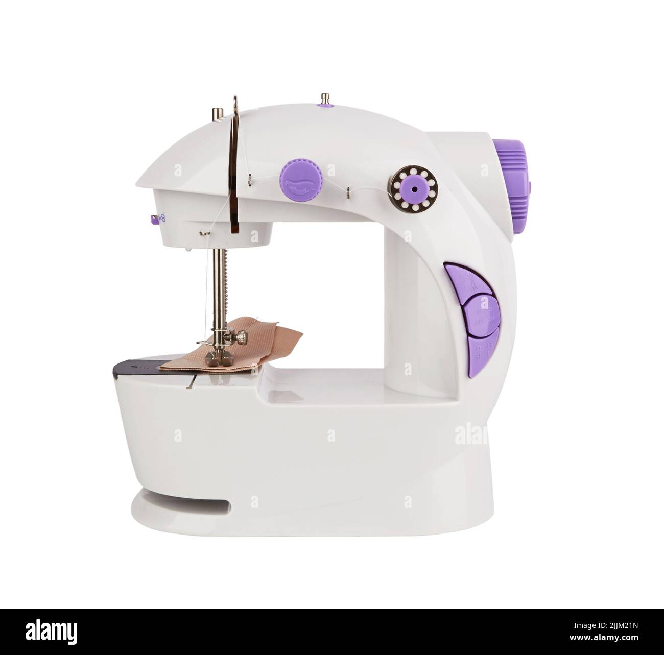 Sewing machine isolated on a white background Stock Photo - Alamy