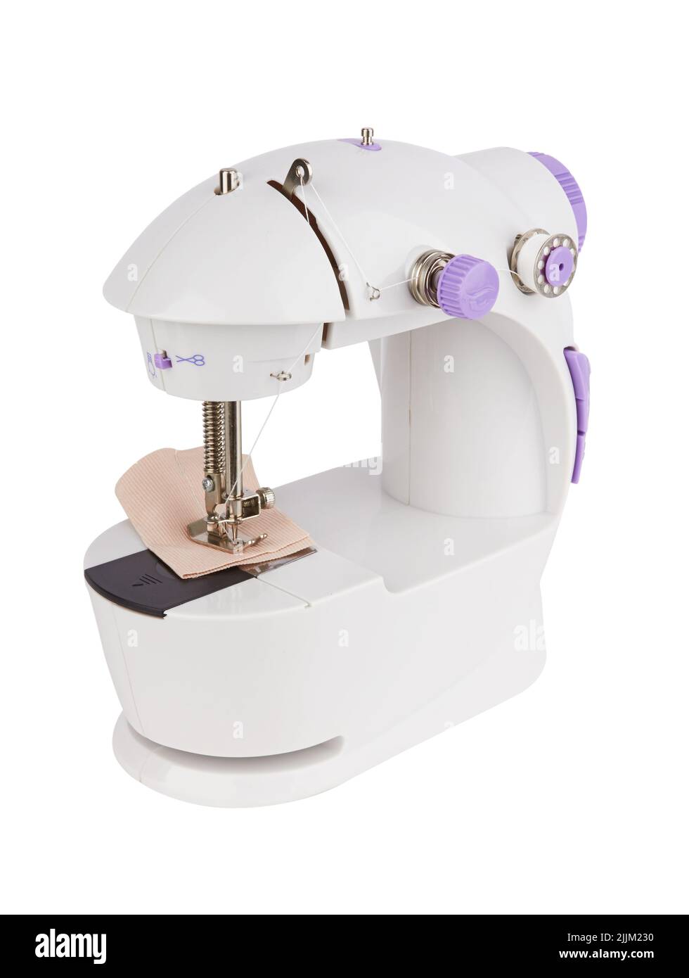 Sewing machine isolated on a white background Stock Photo - Alamy
