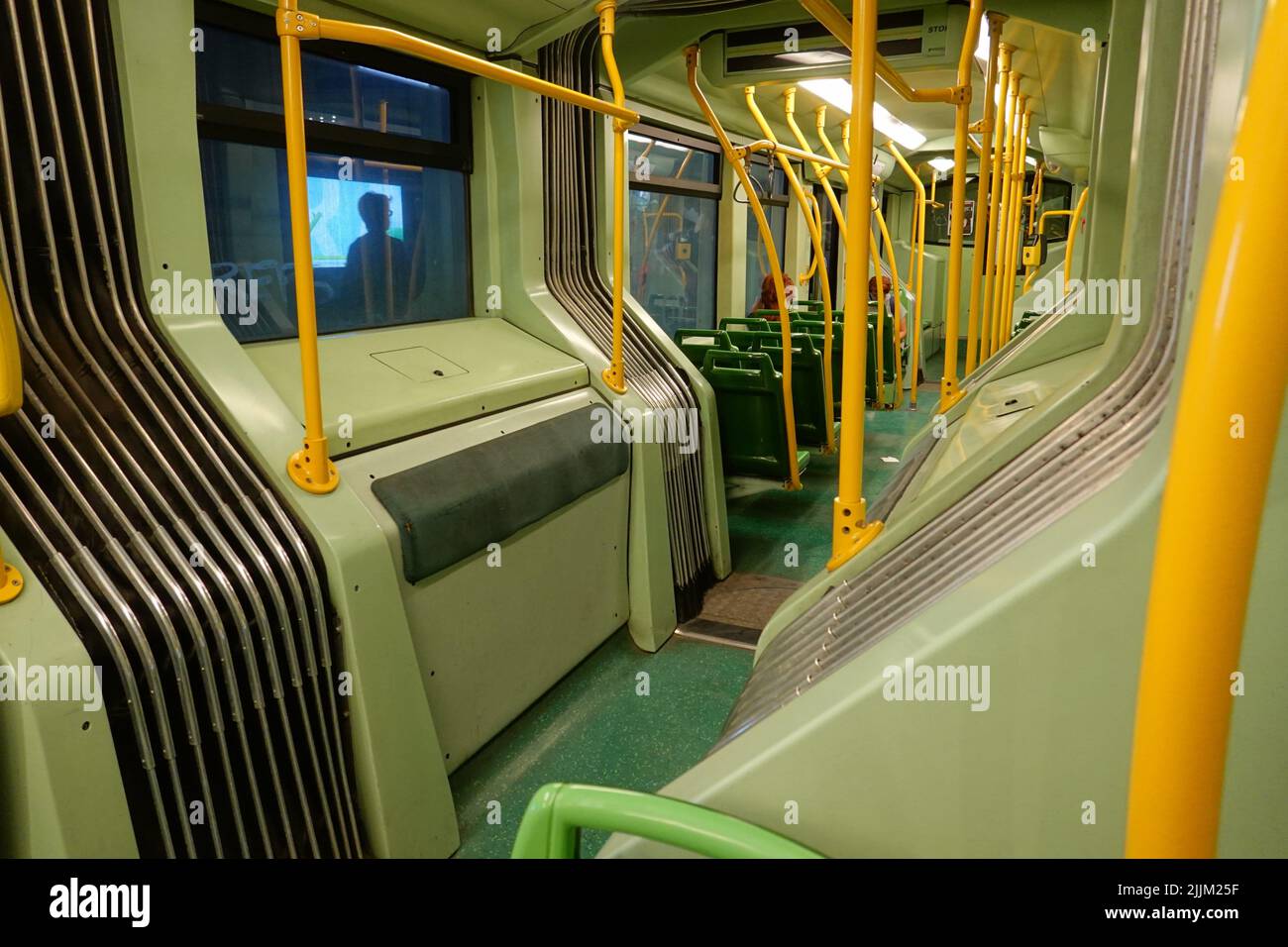 Rom, Straßenbahn, innen // Rome, Tramway, Interior Stock Photo - Alamy