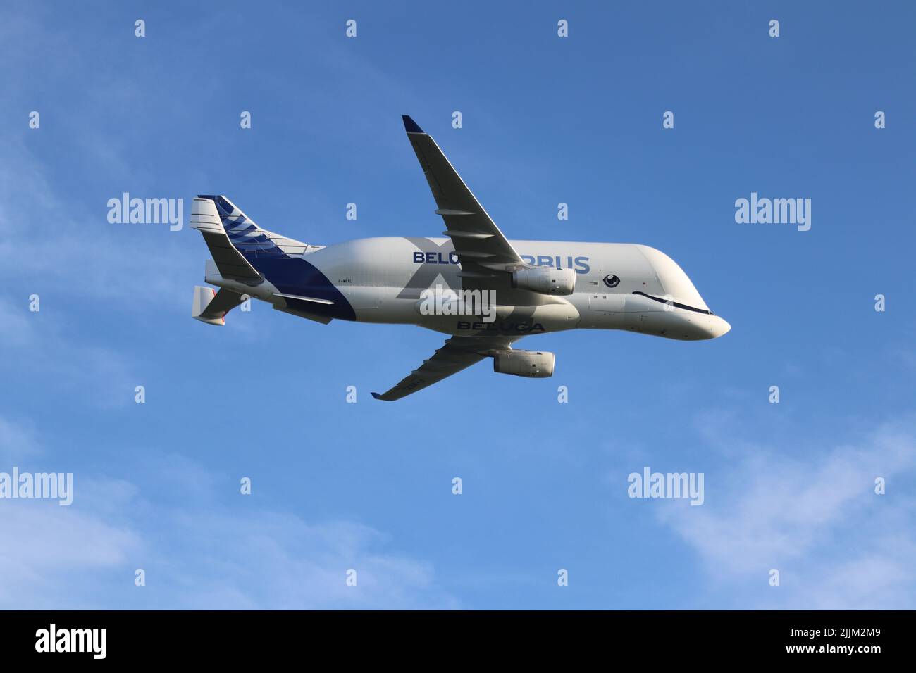 The new airbus A330 Beluga XL landing at Hawarden airport in North ...