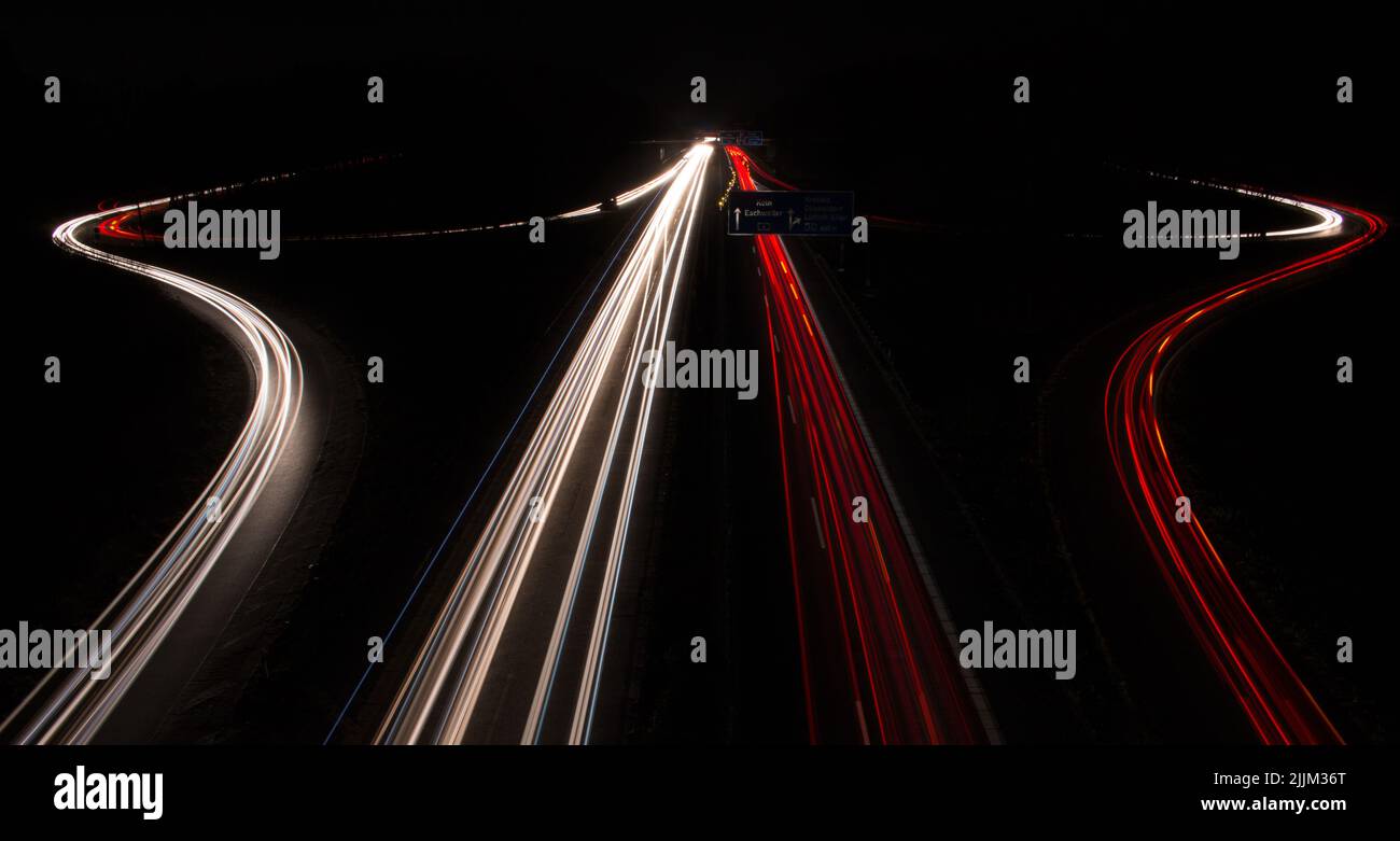 Long exposure shot highway hi-res stock photography and images - Alamy