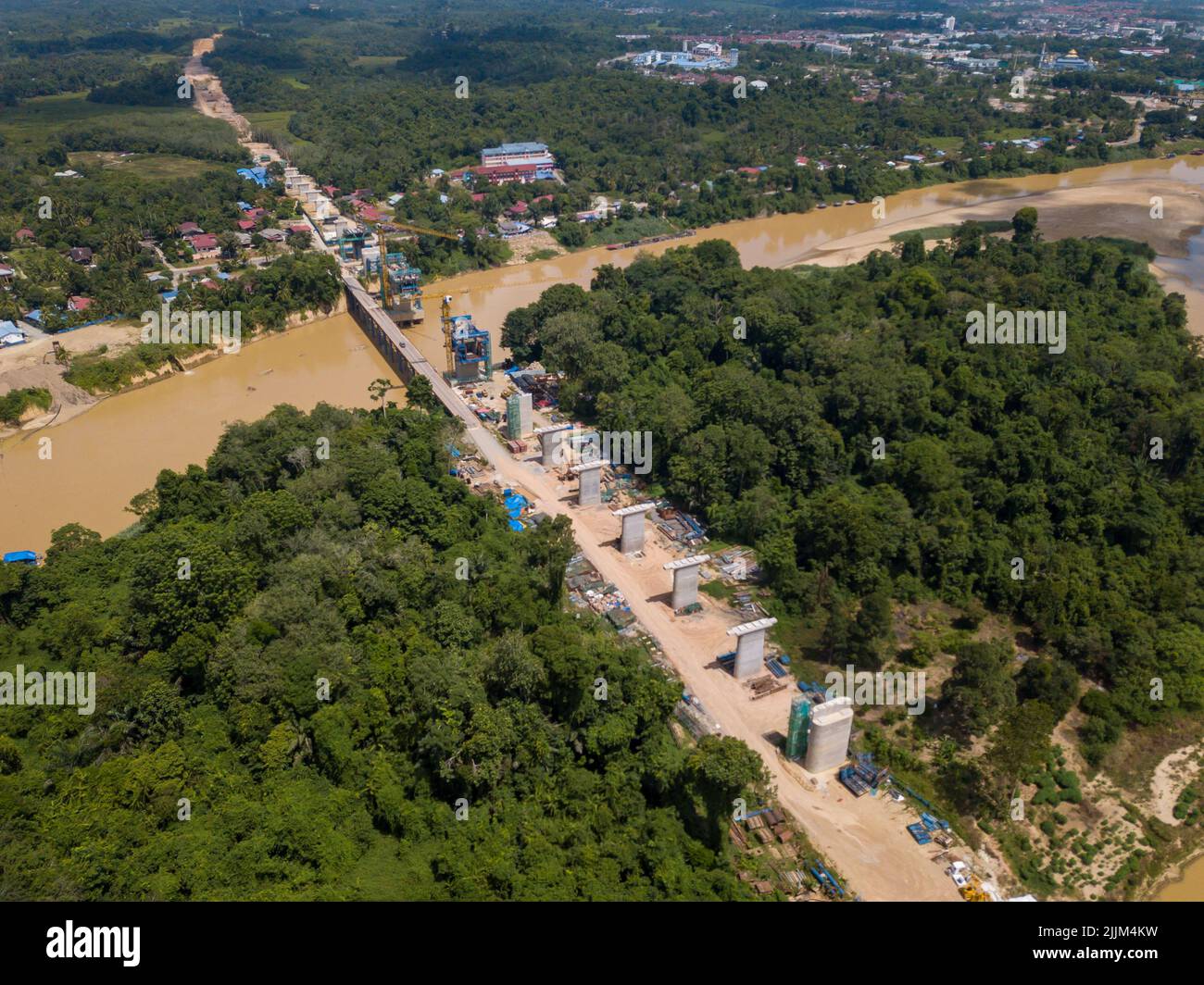 Kuala Lumpur. 25th July, 2022. Aerial photo taken on July 25, 2022 ...