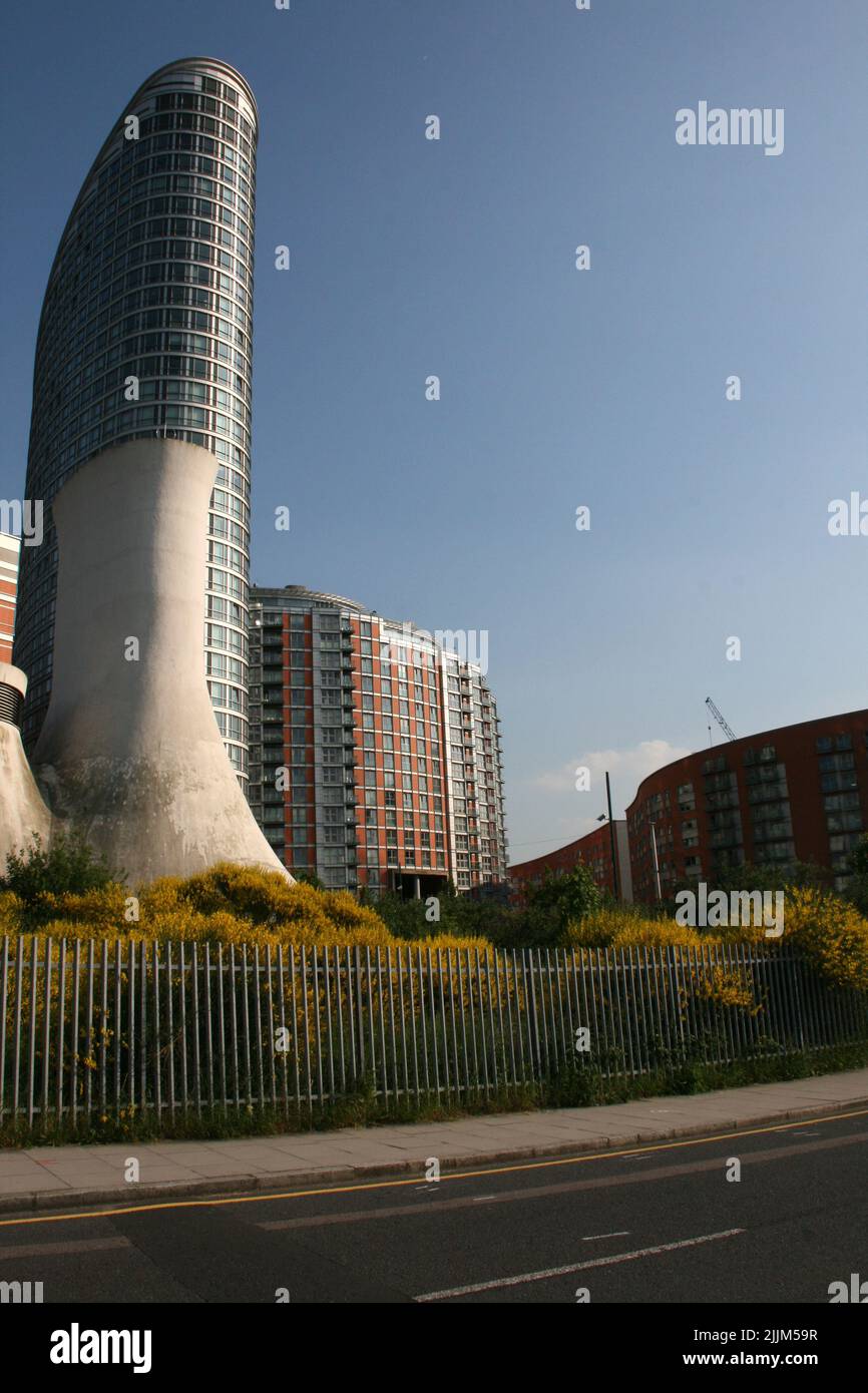A closeup of buildings in Canary Wharf, London Stock Photo - Alamy