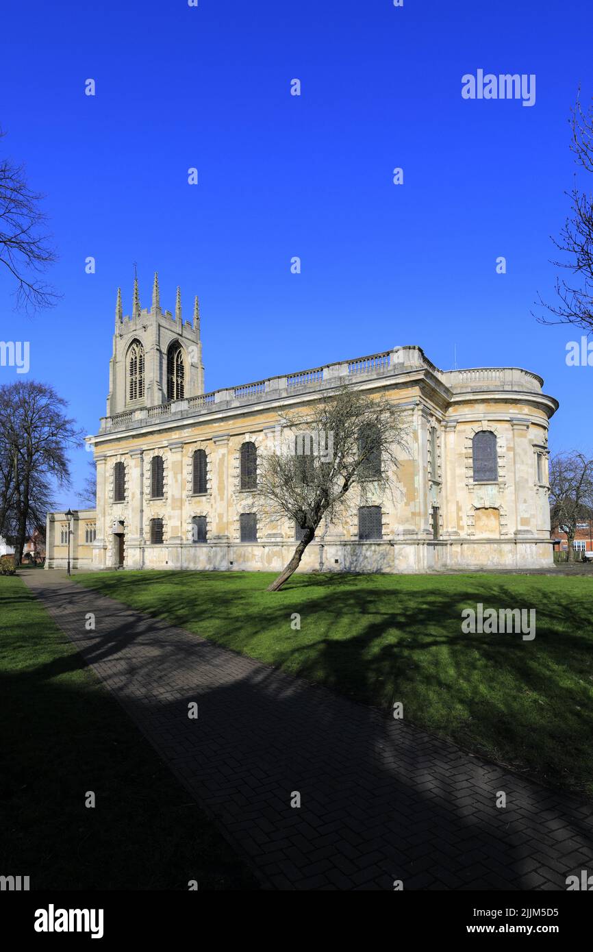 All Saints Church, Gainsborough town, Lincolnshire County, England, UK Stock Photo
