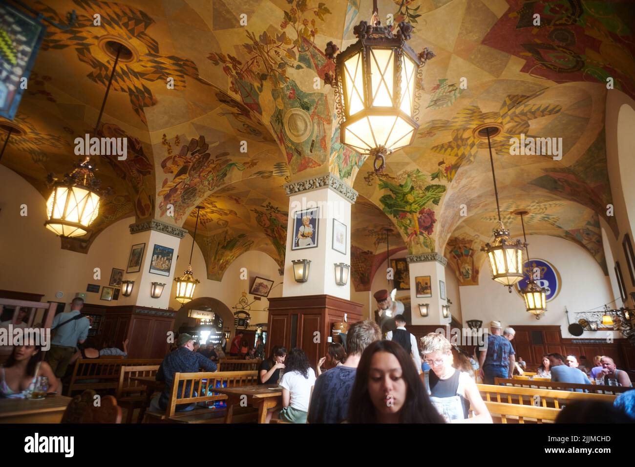 The famous Hofbrauhaus in the city centre of Munich Stock Photo - Alamy