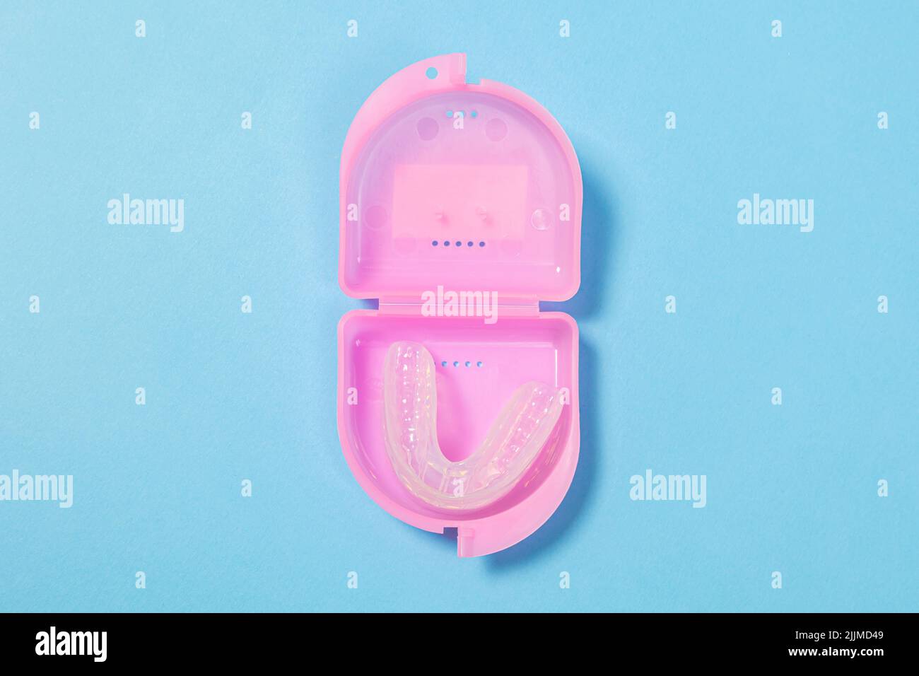 orthodontic silicone simulator. tray for teeth in a case Invisible