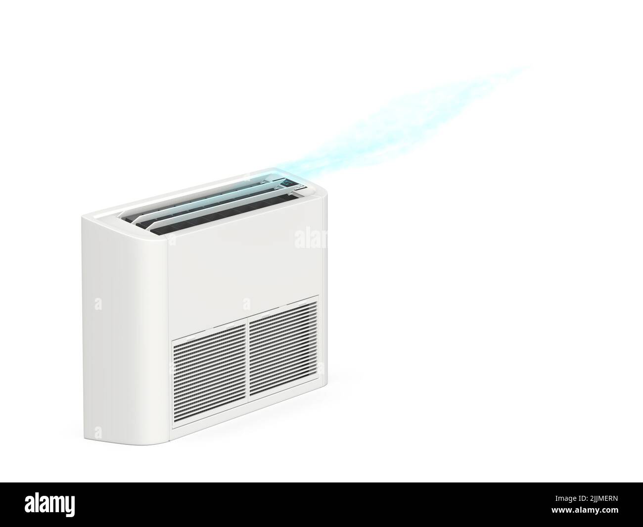 Floor mounted air conditioner blowing cold air Stock Photo Alamy