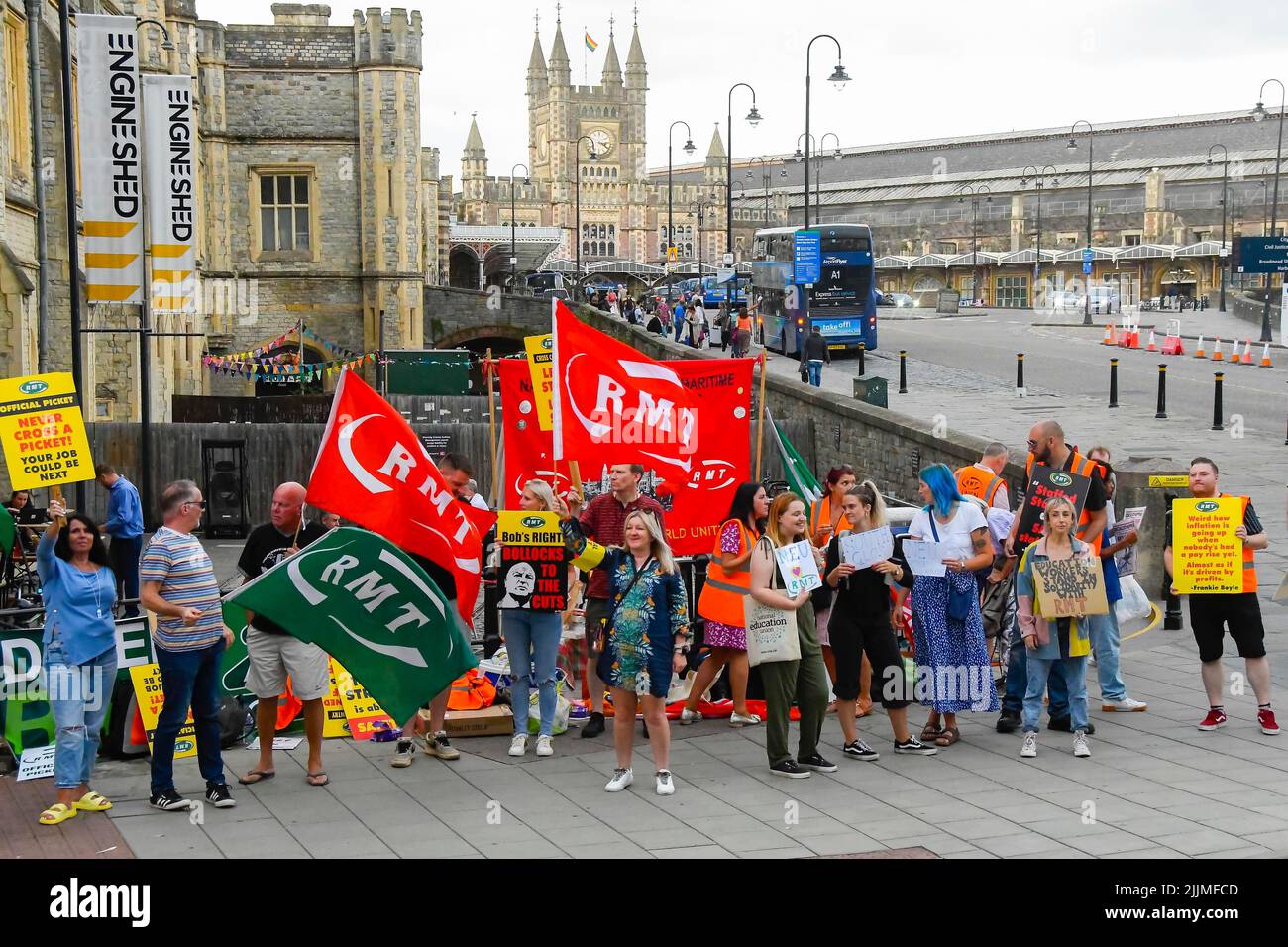 Bristol Temple Meads Station, Bristol, UK. 27th July 2022. An NUT