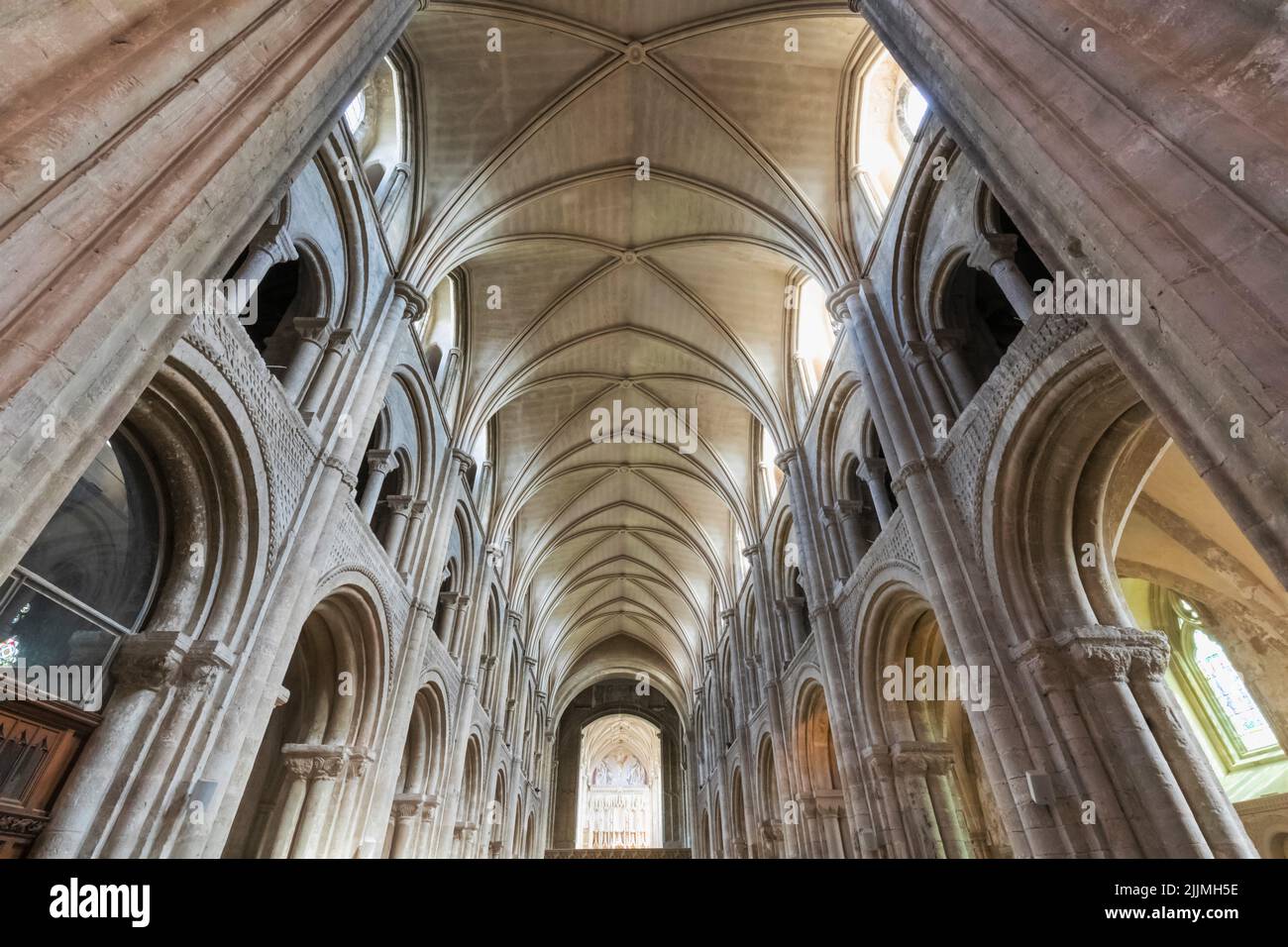 Christchurch priory interior hi-res stock photography and images