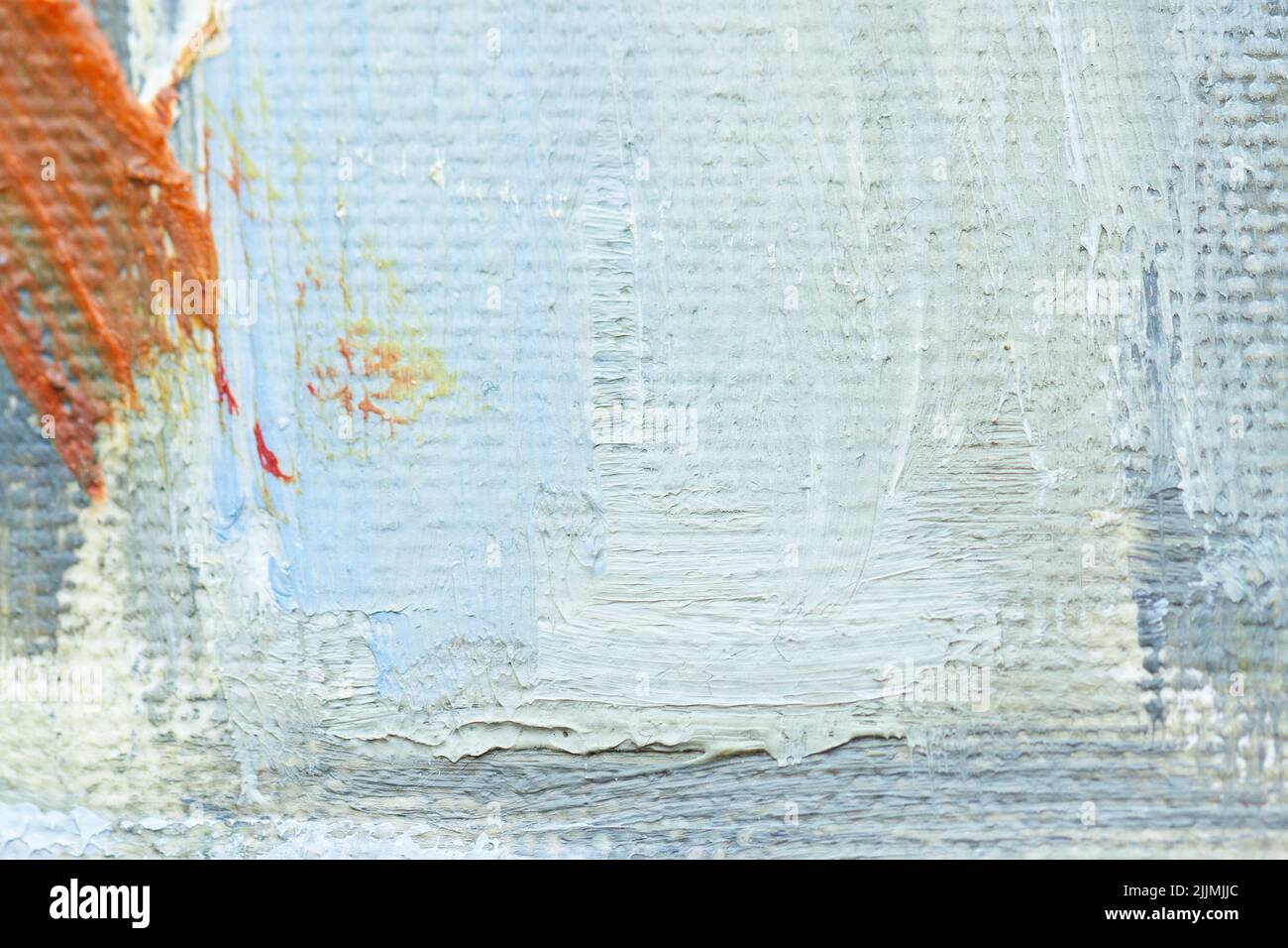 Canvas covered with oil paints Stock Photo Alamy