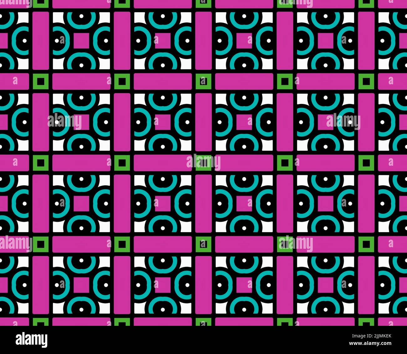 An abstract illustration of seamless tile pattern with different shapes ...