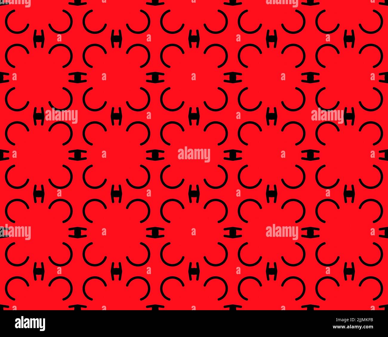 An illustration of a wallpaper with seamless patterns Stock Photo - Alamy