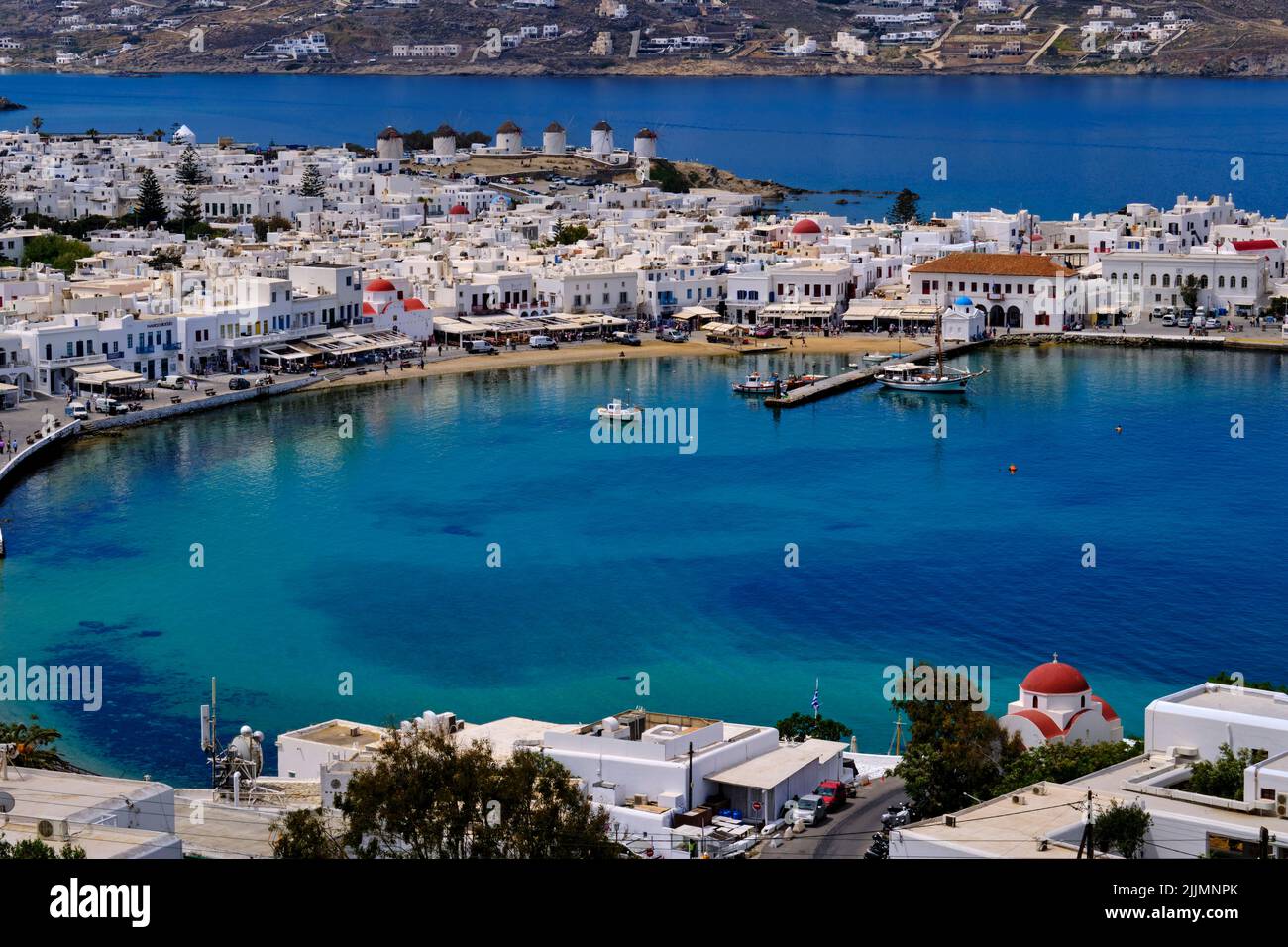 Greece, Cyclades, Mykonos island, Chora, Mykonos town Stock Photo