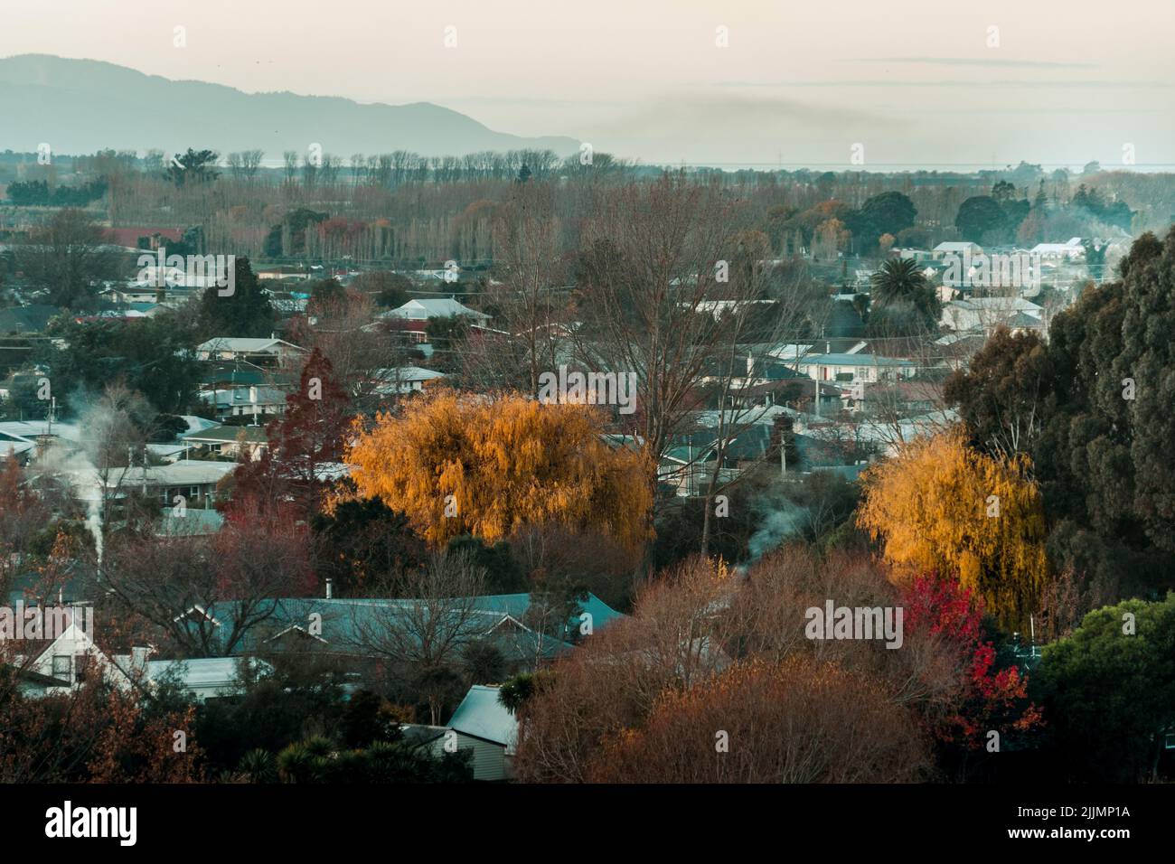 Aerial view of a town hi-res stock photography and images - Alamy