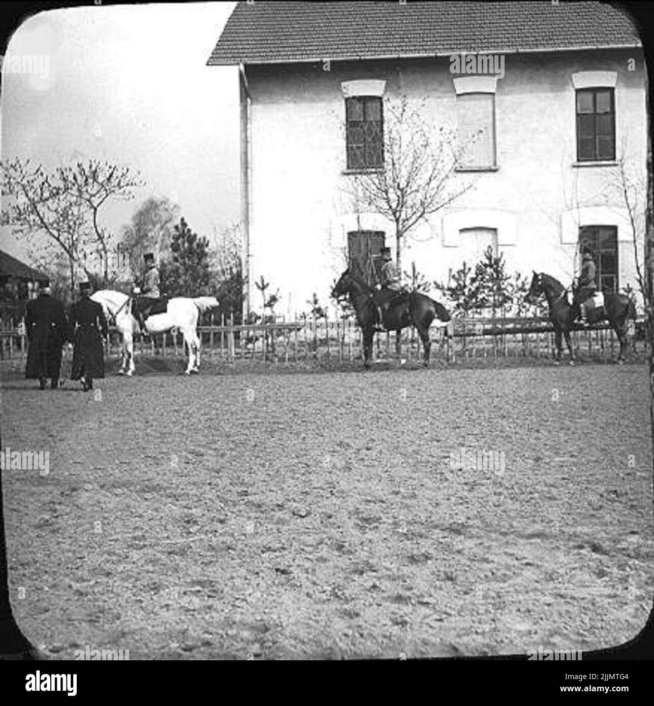 The riding track at the barracks Stock Photo - Alamy