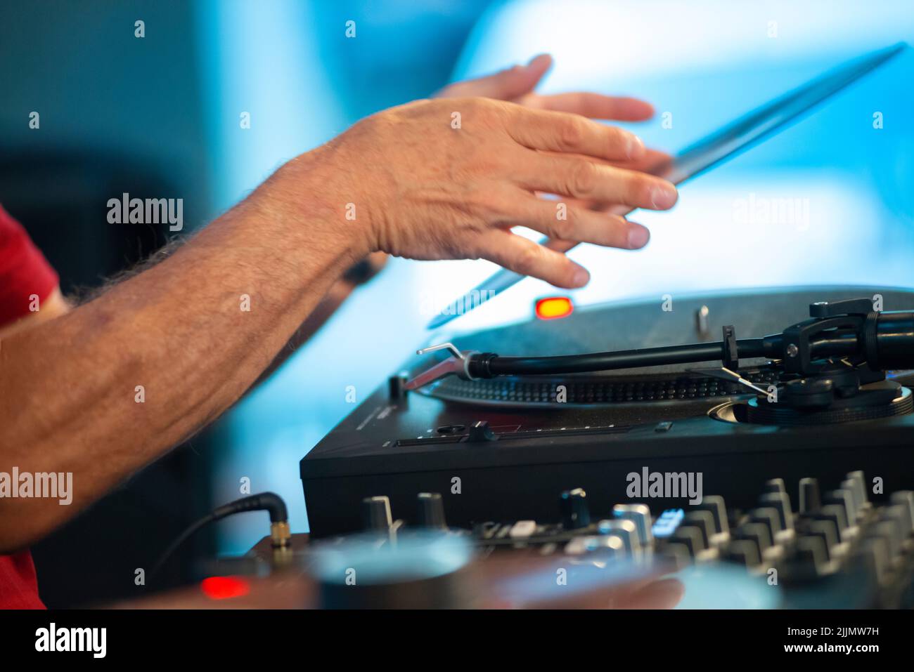 DJ Vinyl Record Stock Photo Alamy