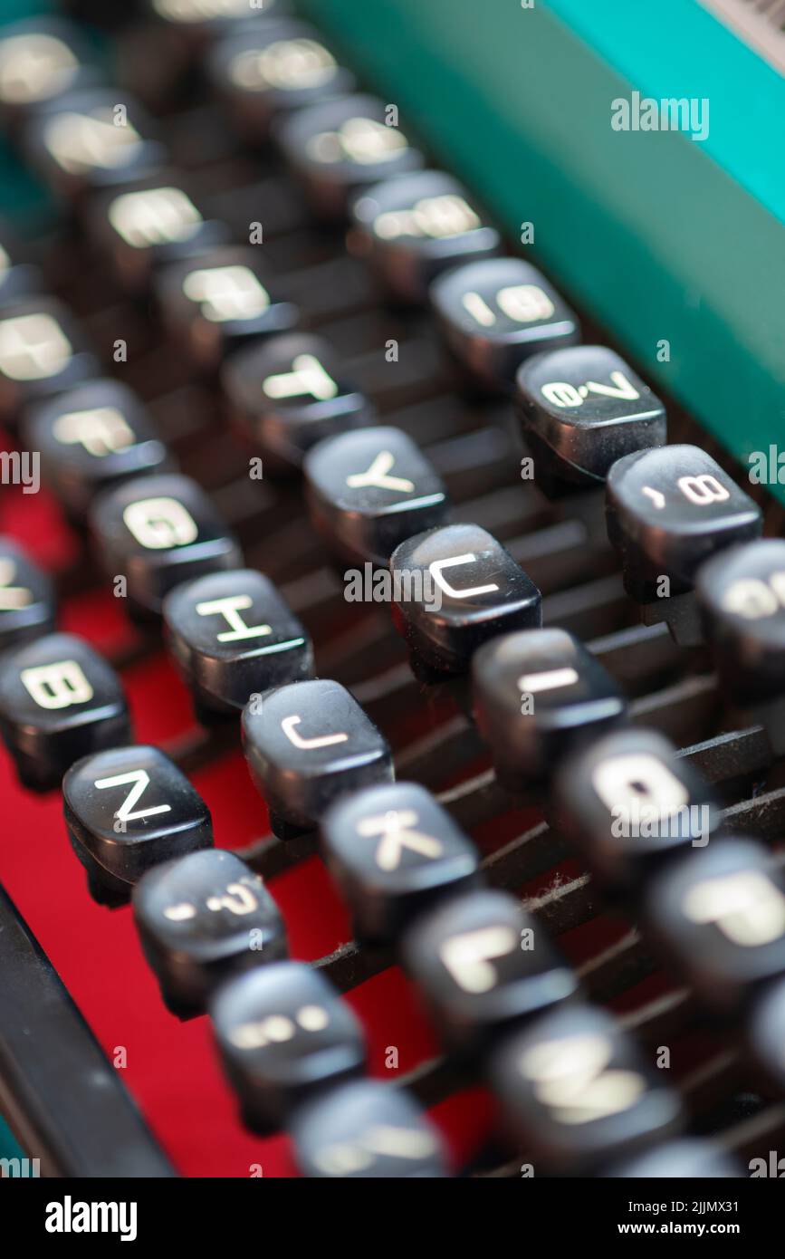 Manual Typewriter Machine Keyboard Stock Photo Alamy