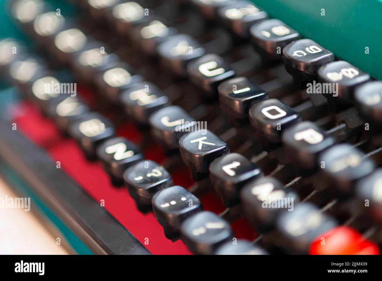 Manual Typewriter Machine Keyboard Stock Photo Alamy