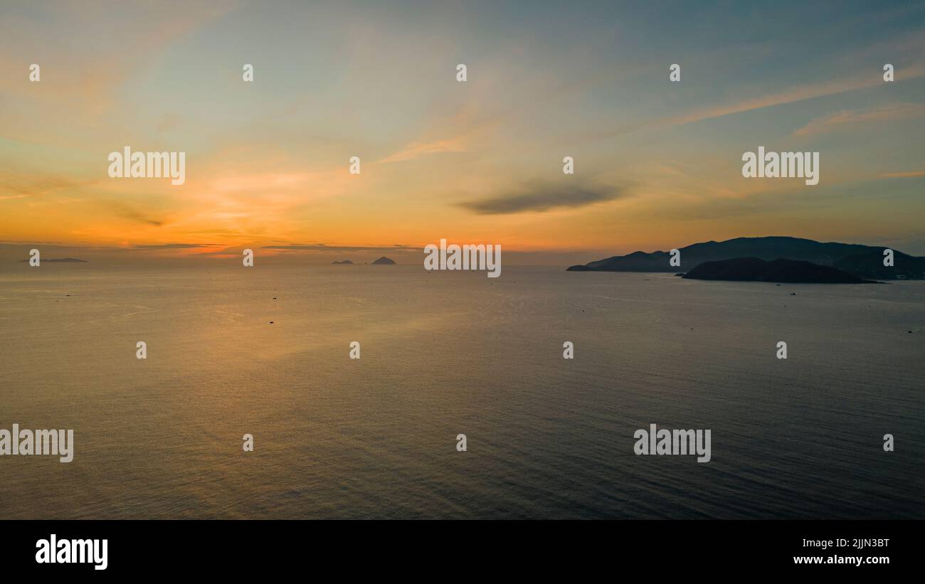 Beautiful sunrise on the sea of Vietnam Stock Photo - Alamy