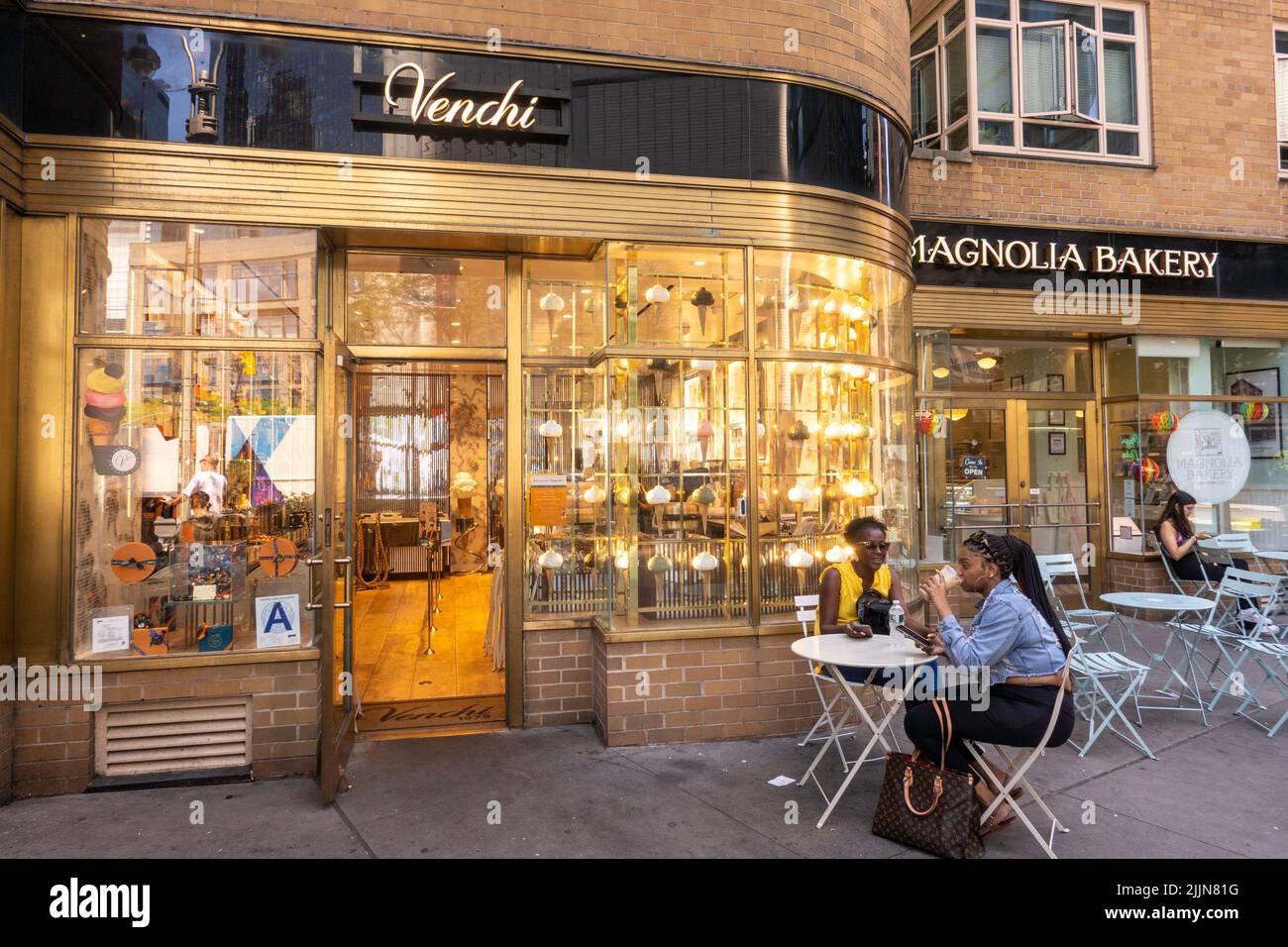 Shops at Columbus Circle offer a variety of eateries, New York City, USA Stock Photo