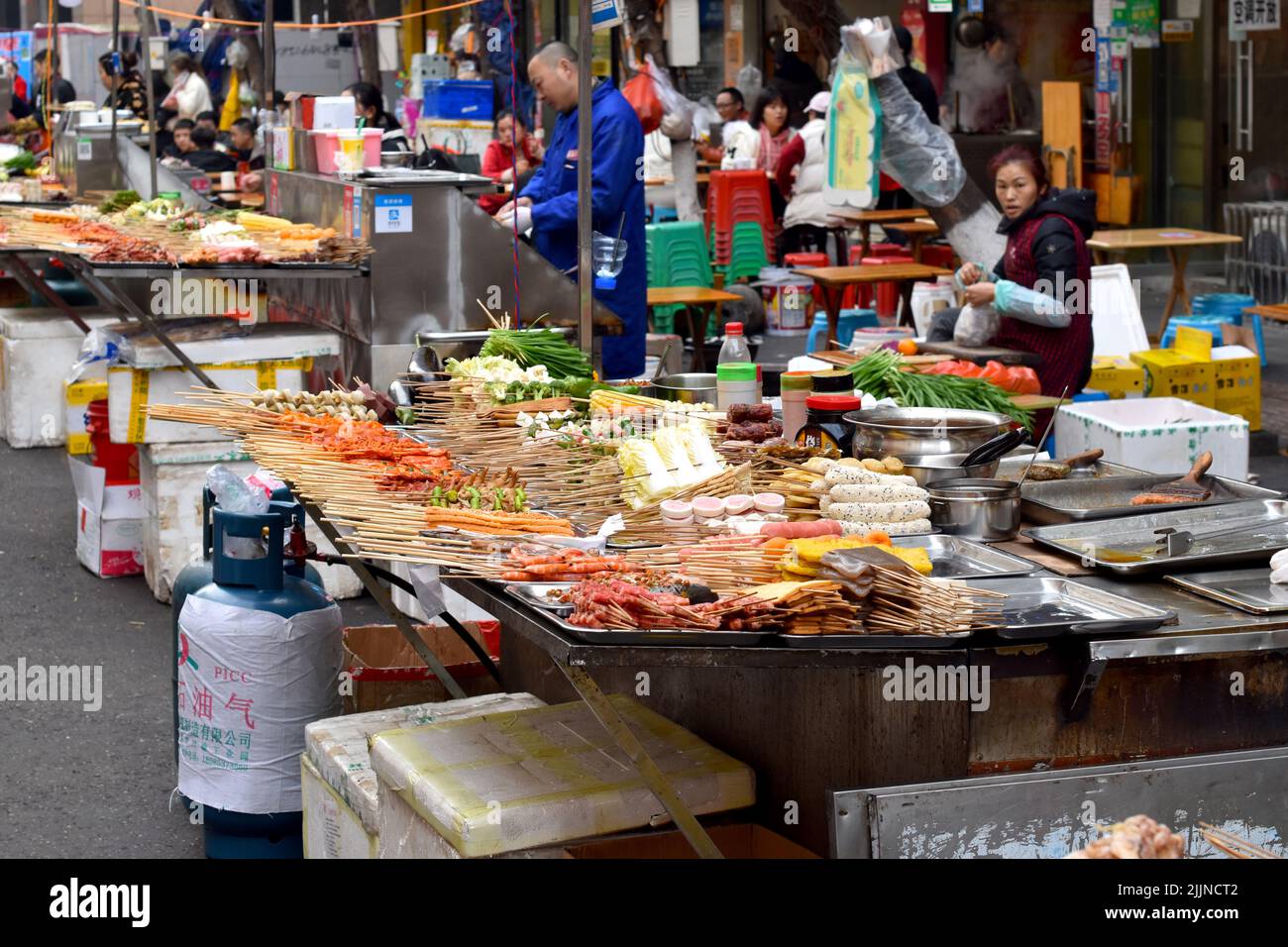 The delicious asian street food Stock Photo - Alamy