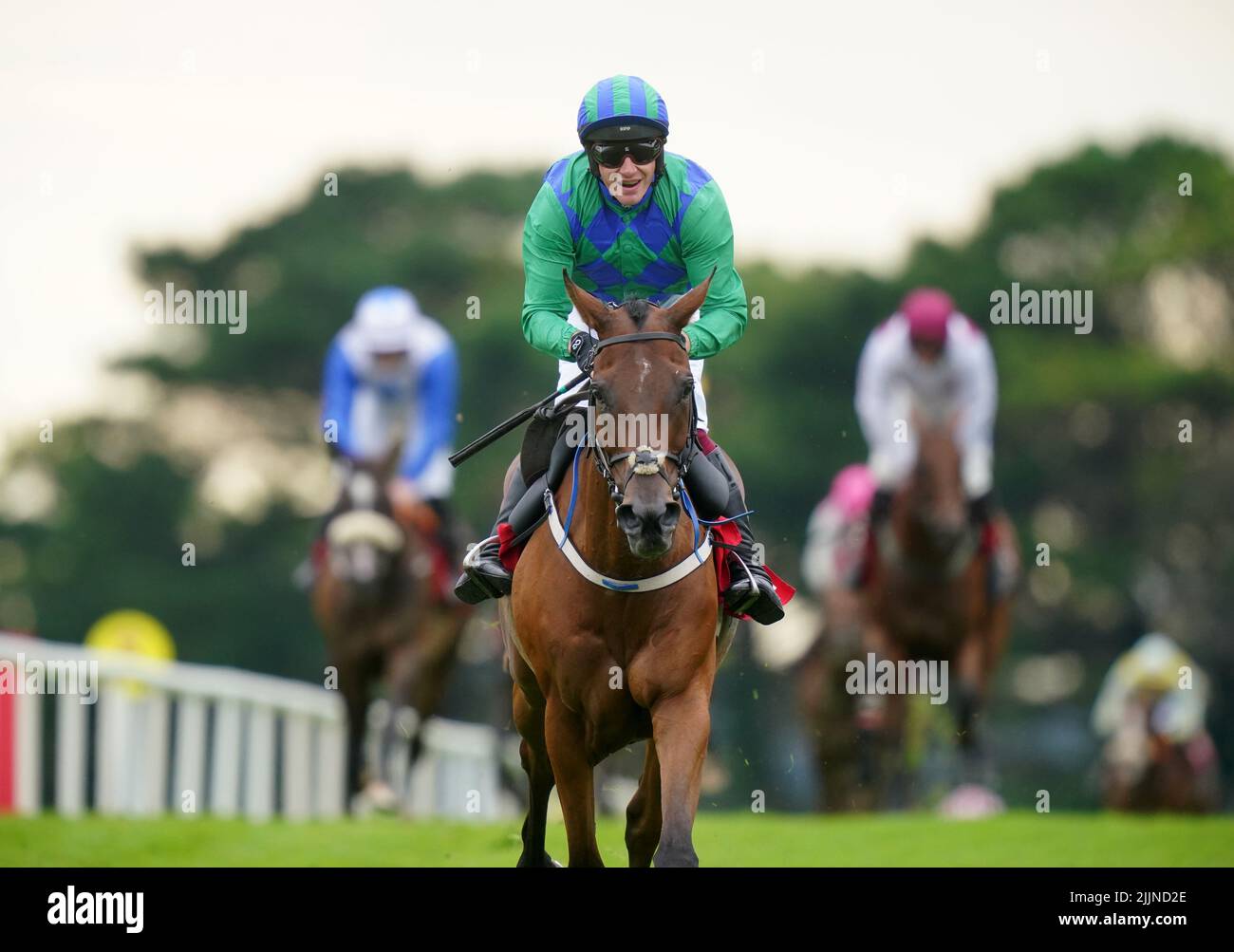 Champ Kiely and jockey Paul Townend on the way to winning the Tote Always SP Or Better At Galway Maiden Hurdle during day three of the Galway Races Summer Festival 2022 at Galway Racecourse in County Galway, Ireland. Picture date: Wednesday July 27, 2022. Stock Photo