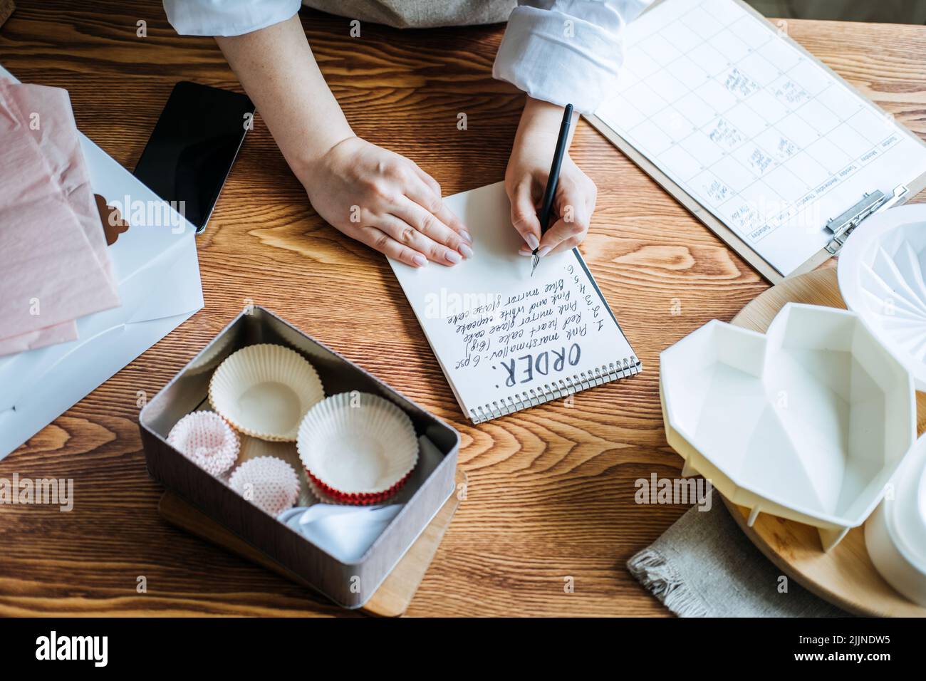 Confectionery Small Business Order List Tracker Pages. Asian Arabic