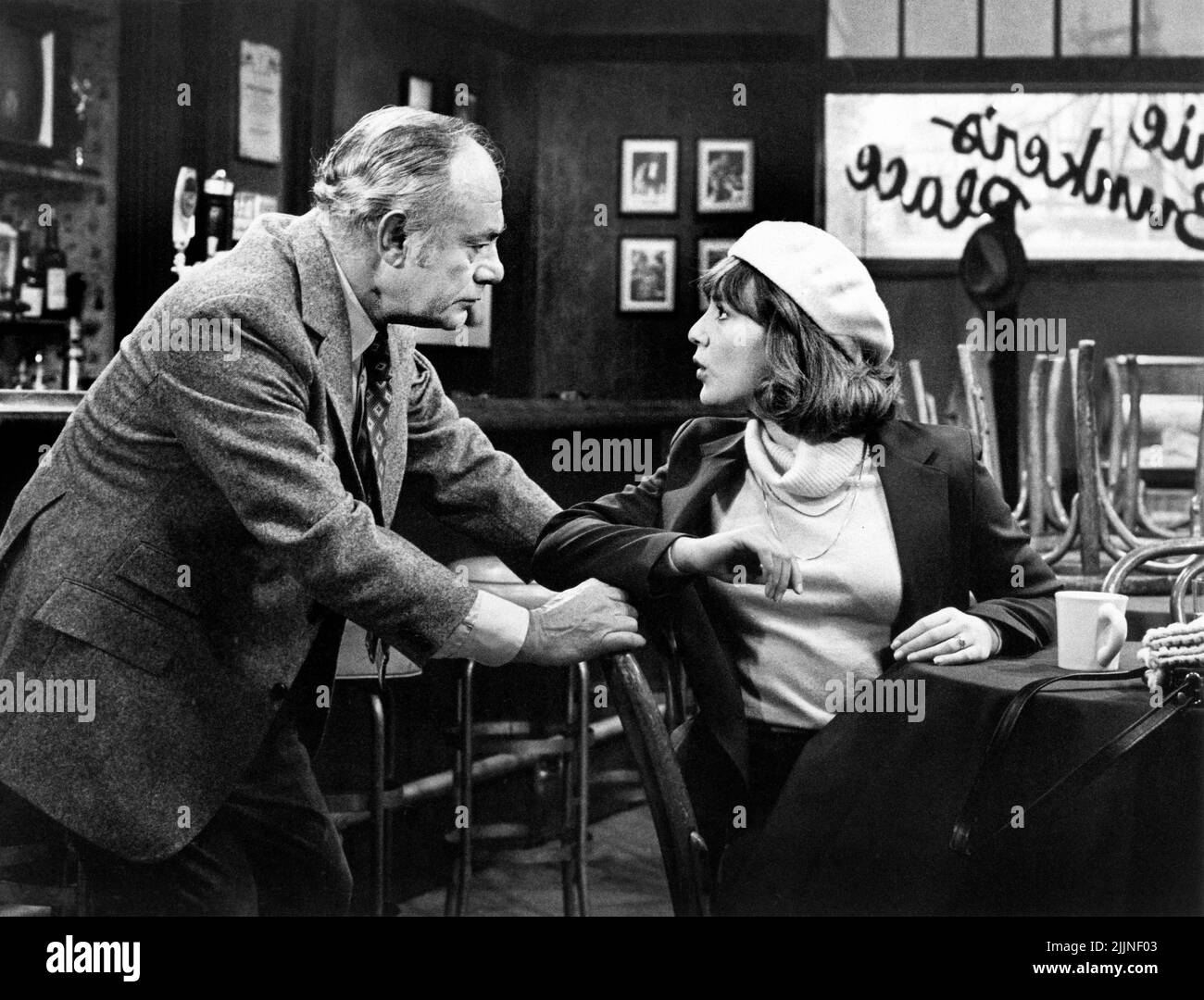 Martin Balsam, Talia Balsam, on-set of the TV Comedy Series, 'Archie Bunker's Place', CBS-TV, 1979 Stock Photo