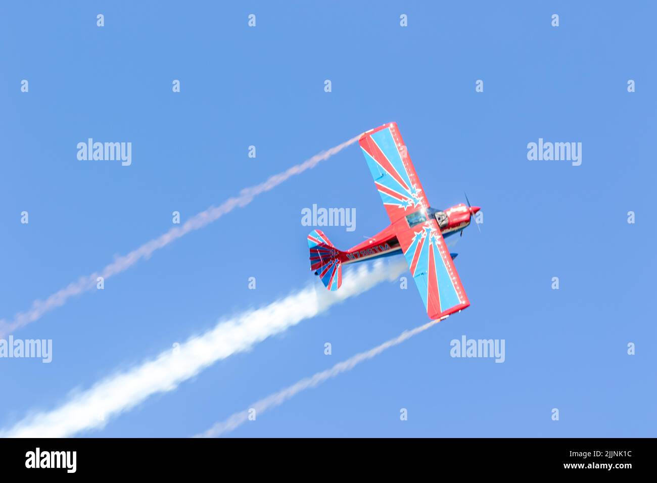 The Mike Wiskus in the Lucas Oil Pitts at Sanford Air Show Stock Photo