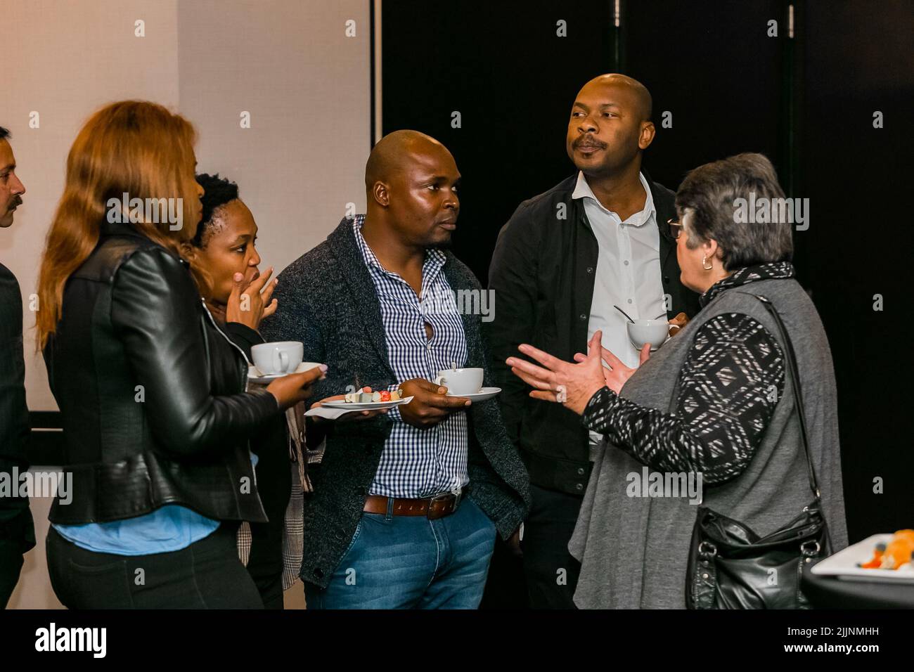 A Johannesburg, South Africa June 27, 2018 Delegates networking at