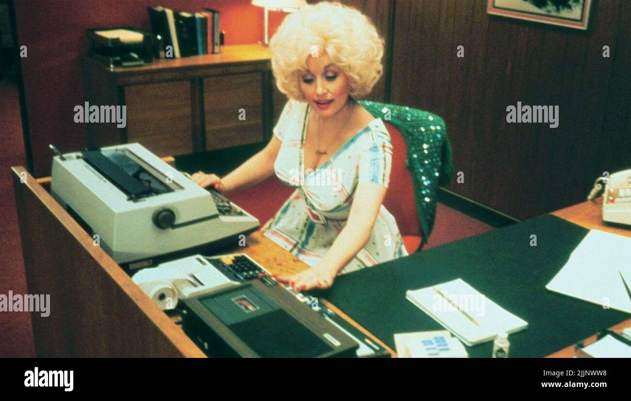 9 to 5  1980 -  20th Century Fox film with Dolly Parton Stock Photo