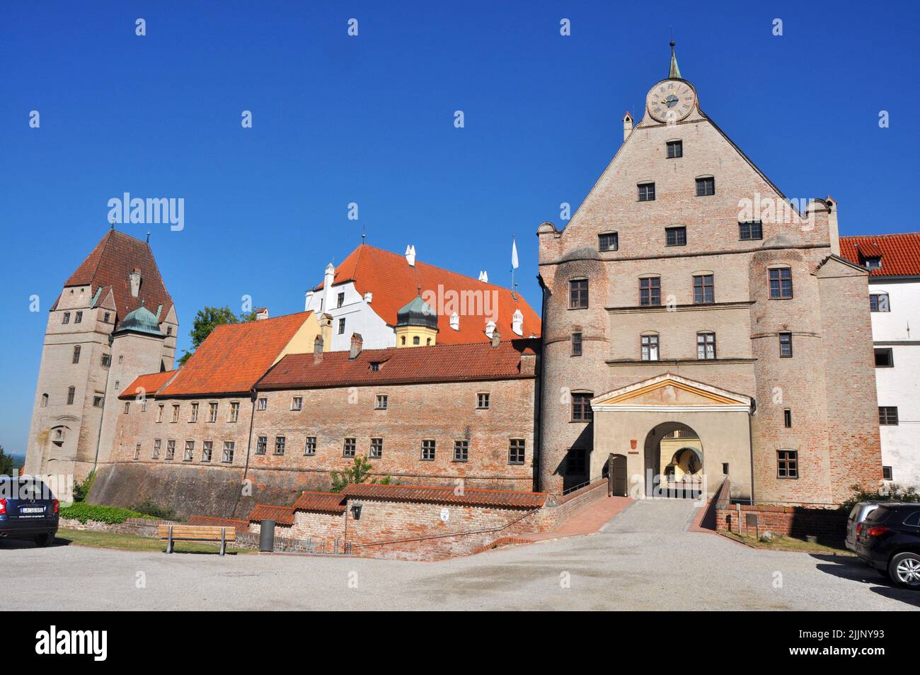 Exterior view of Burg Trausnitz in Landshut - Bavaria, Germany Stock Photo