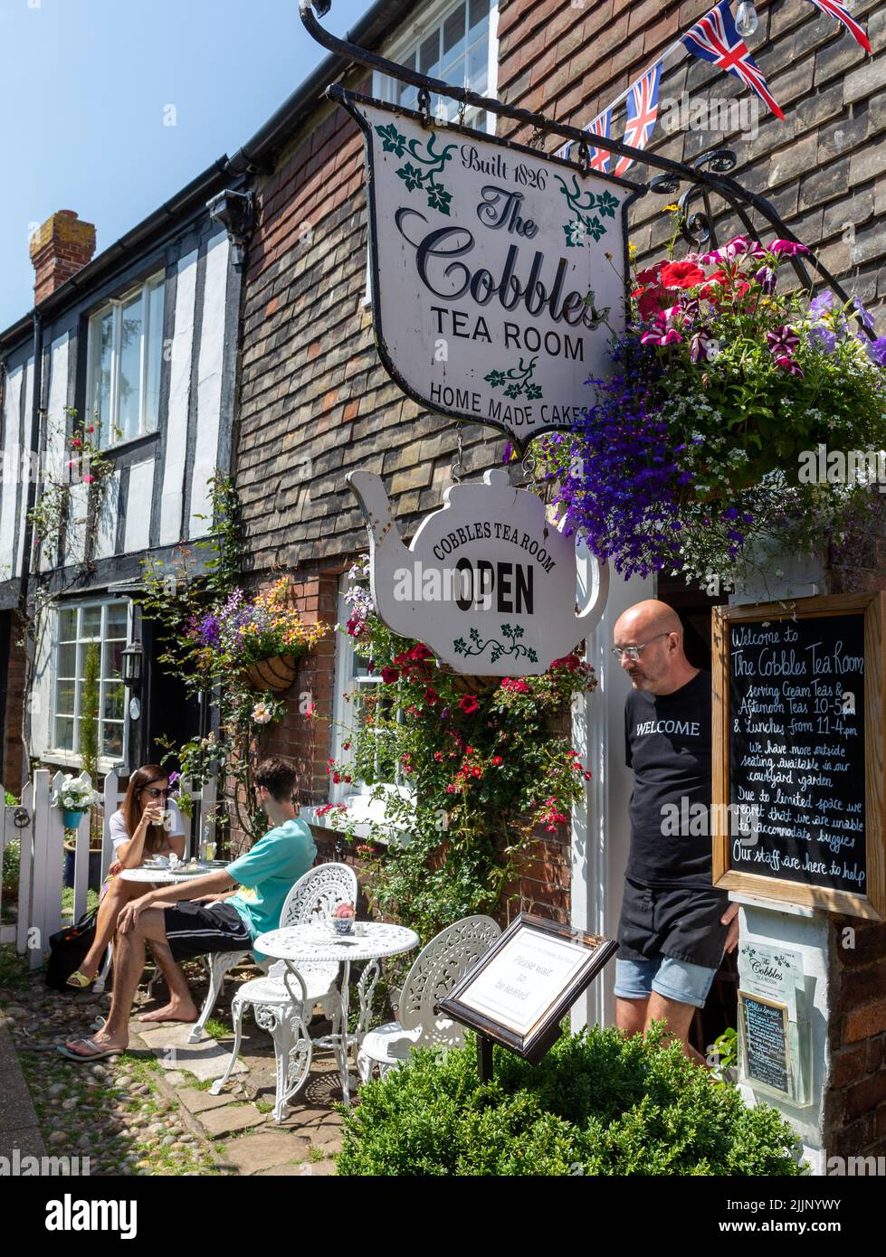 The Cobbles Tea Room Rye East Sussex Stock Photo