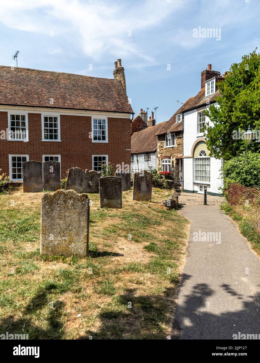 The Church graveyard In Rye East Sussex Stock Photo