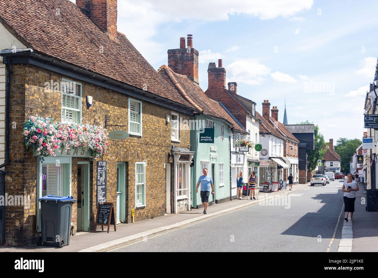 Period cottages, Bell Street, Sawbridgeworth, Hertfordshire, England