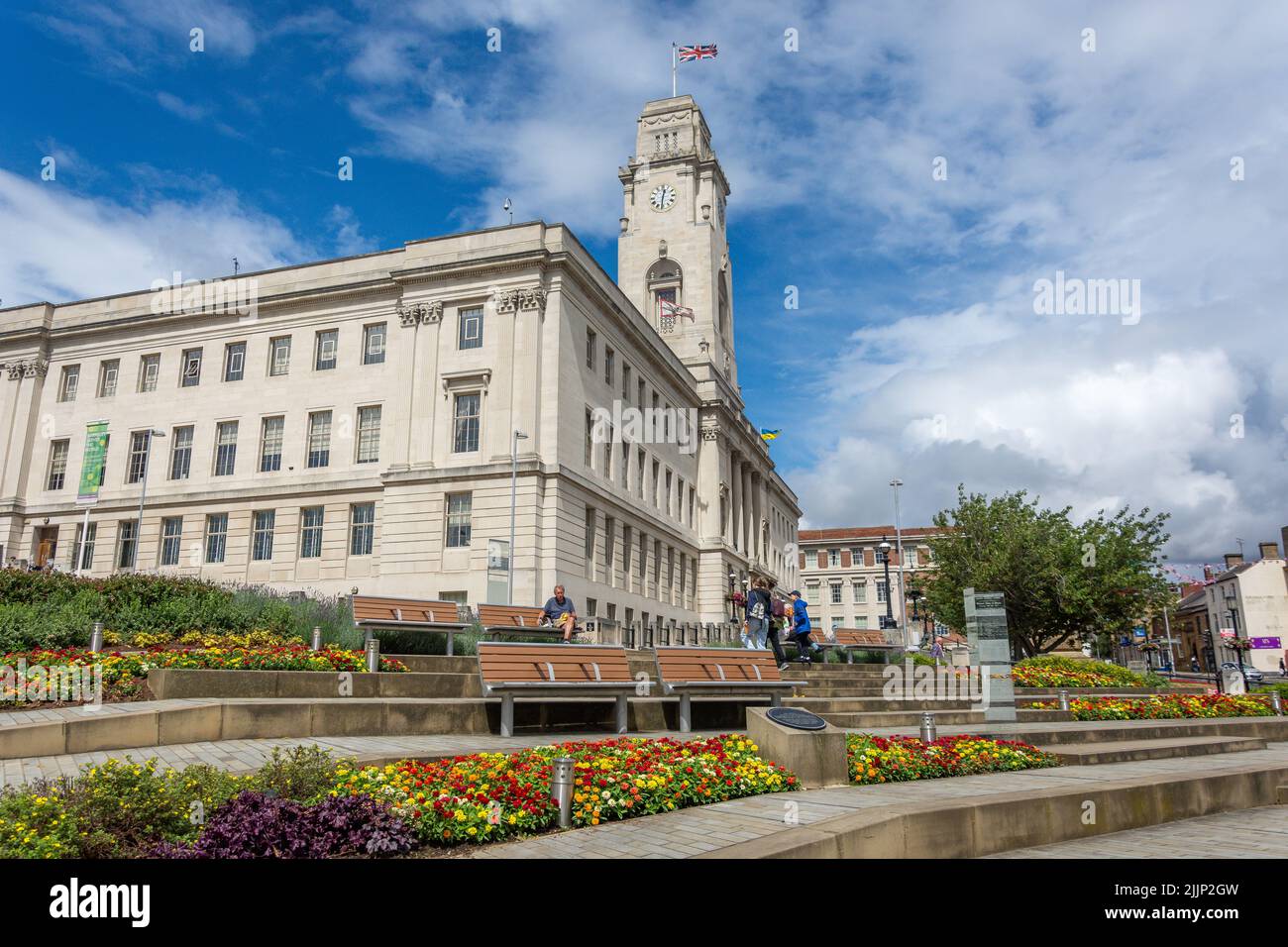 Barnsley Town Hall, Church Street, Barnsley, South Yorkshire, England, United Kingdom Stock Photo