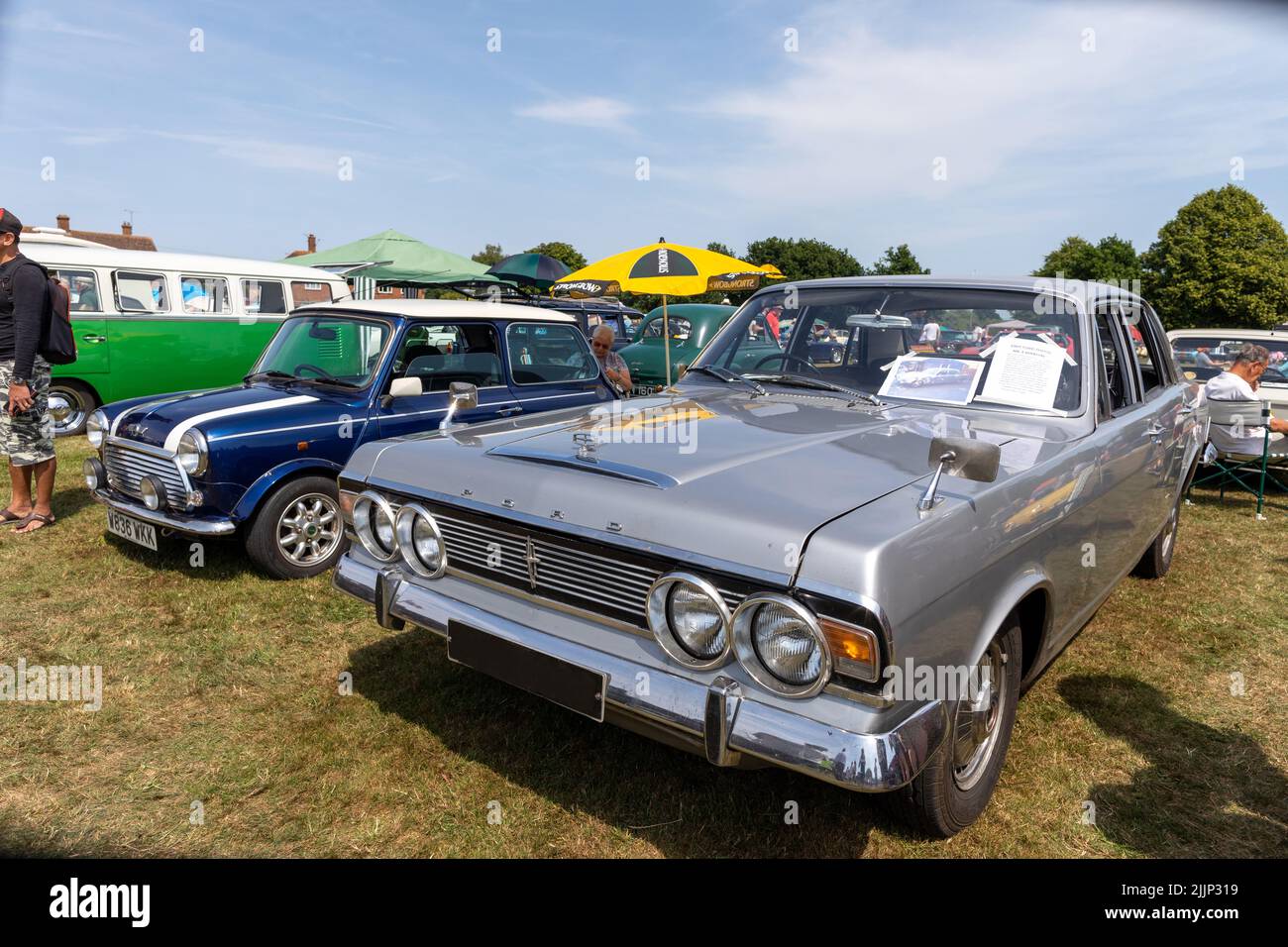 A 1969 Ford Zodiac At The Appledore Classic Car Show Kent Stock Photo