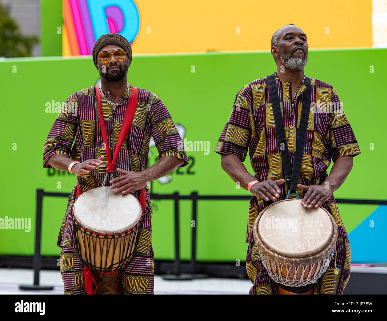 BIRMINGHAM, UNITED KINGDOM. 27th Jul, 2022. Variety artists perform