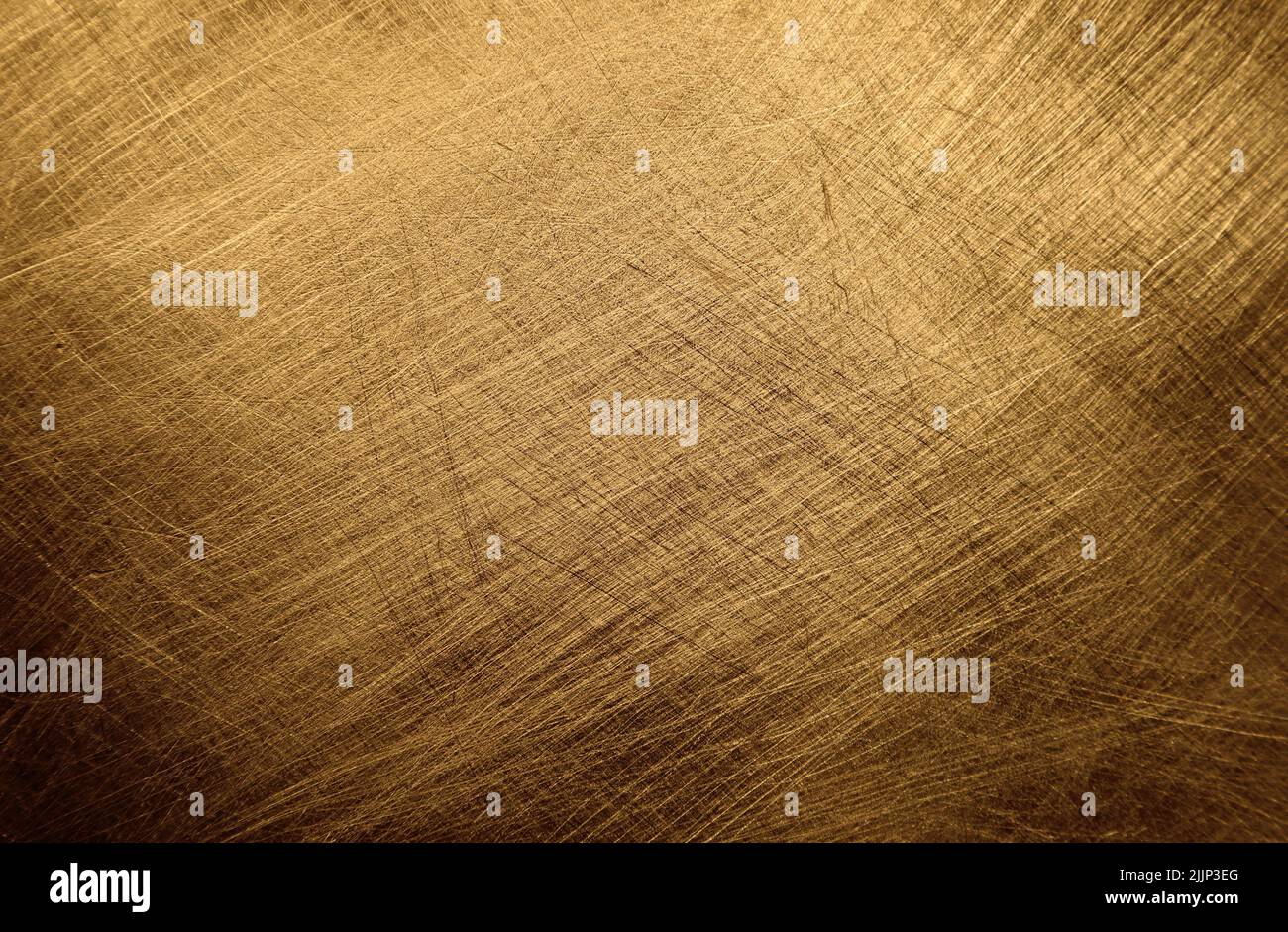 Gold brushed metal texture background Stock Photo